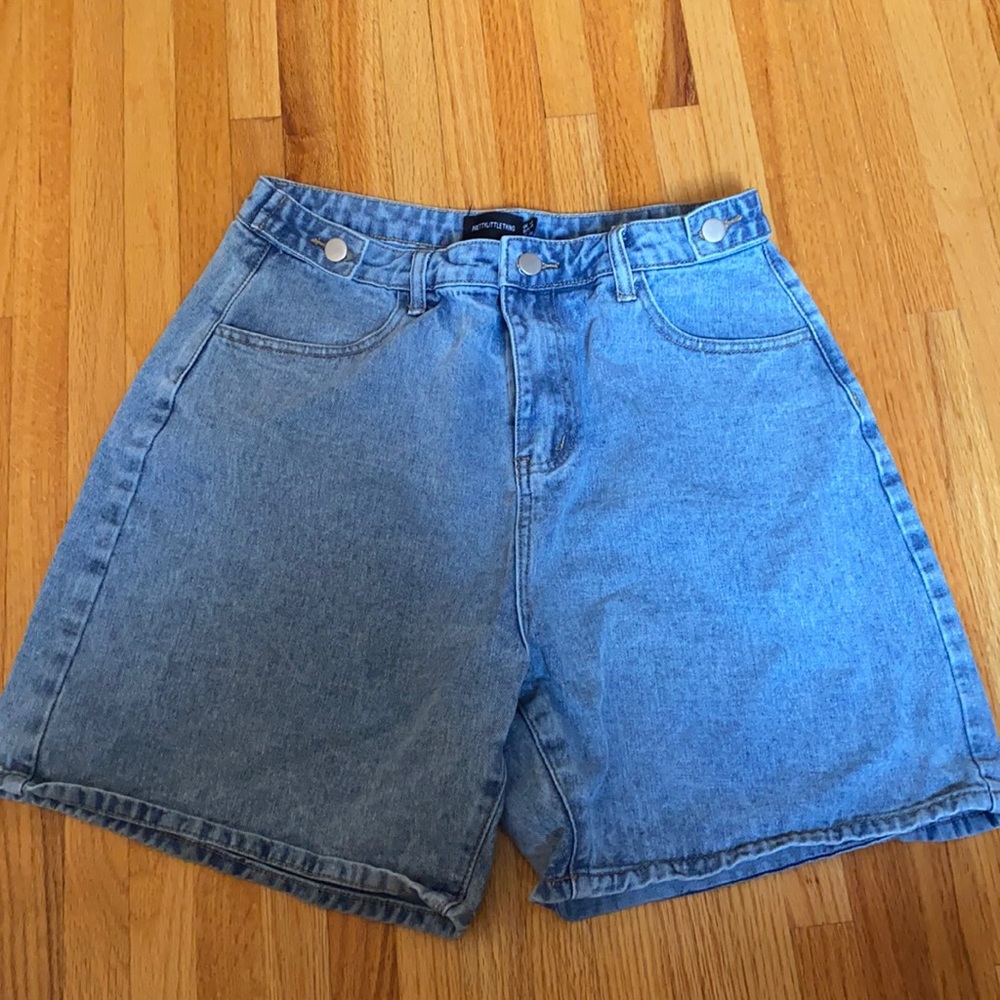 PLT denim Bermuda shorts for woman